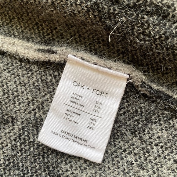 OAK + FORT Charcoal Black Long Cardigan - Picture 3 of 4